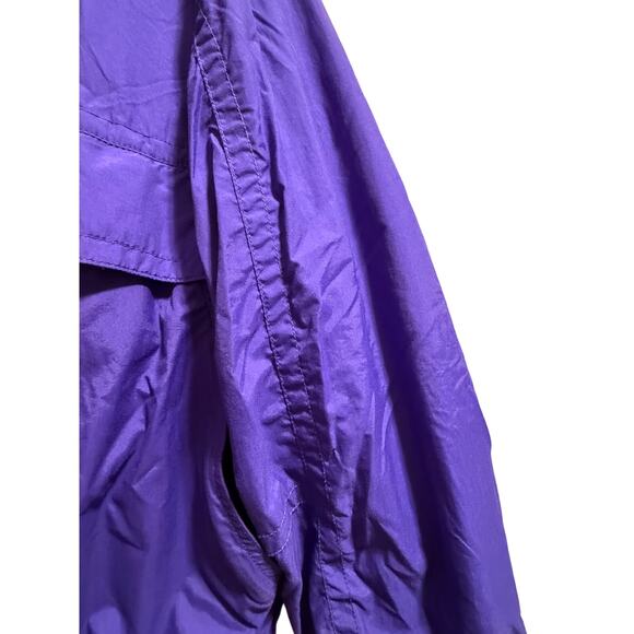 Vintage CB Sports Purple & Green Nylon Windbreaker - Full Zip - Women's Large - Picture 6 of 10